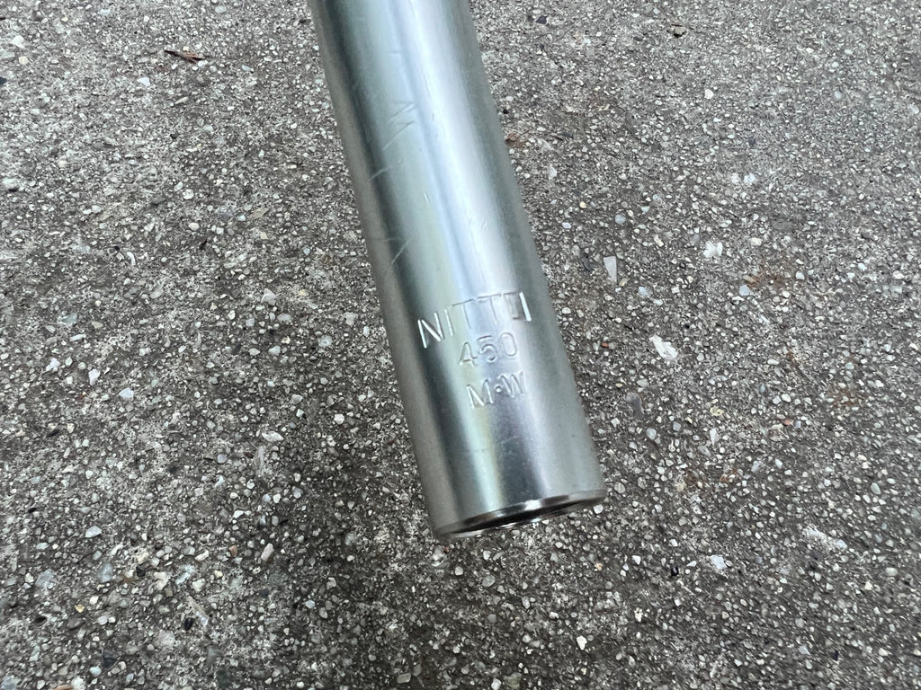 Nitto B115 25.4x450mm Drop Bars Silver Aluminum Wide Touring Road Bike  - Image 11