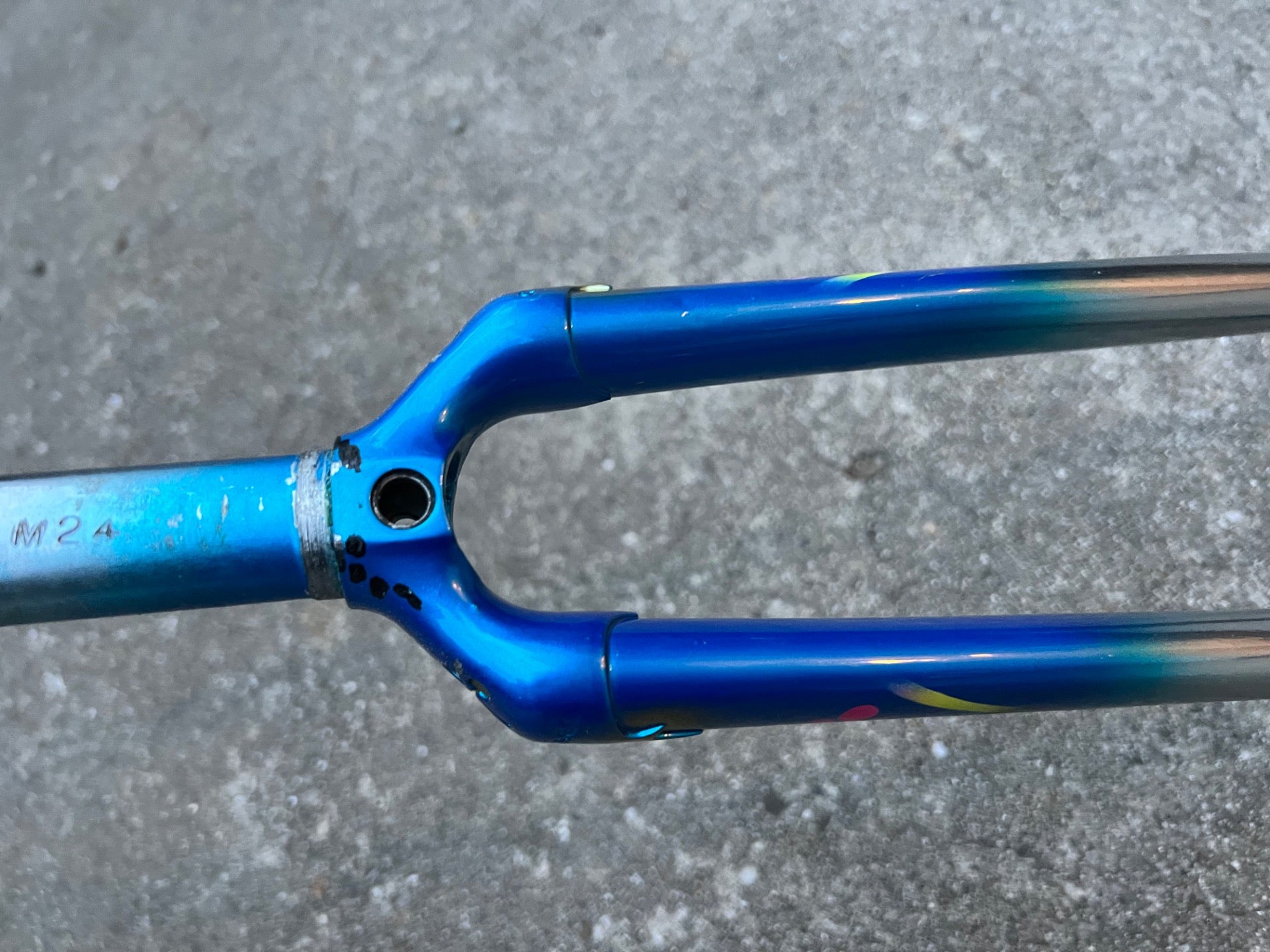 Colnago Chrome Blue Rigid Fork Road Bike Steel Vintage Retro Shamrock Logo 1in  - Image 17