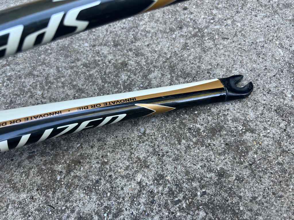 Specialized FACT 700c Carbon Fork 1 1/8” to 1 1/2” 8” Tapered Black Gold Road  - Image 16