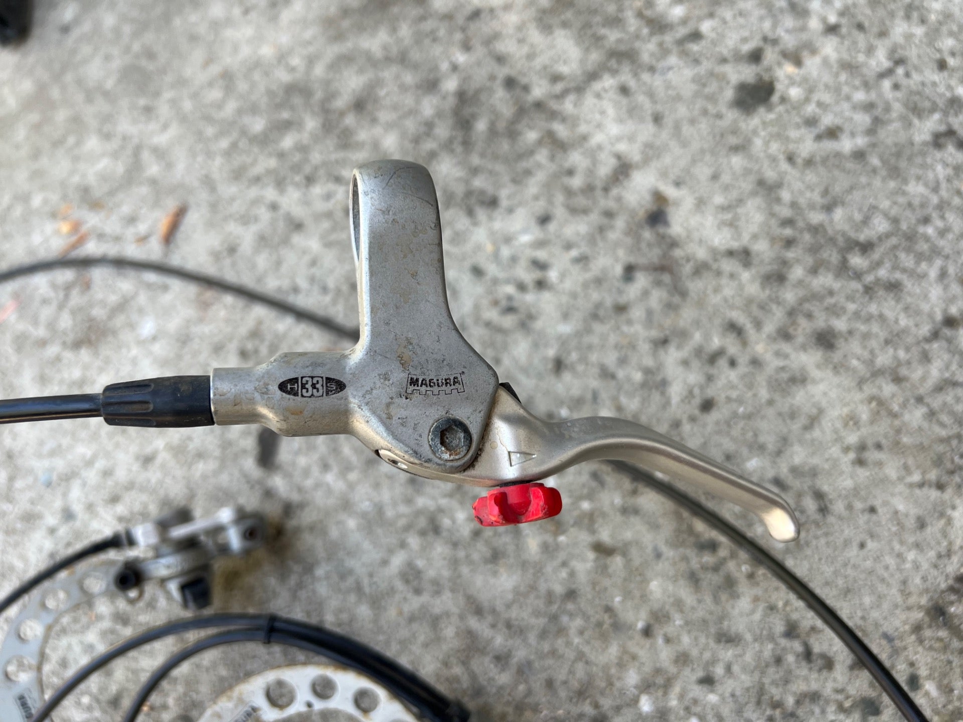 Magura Evolution Evo HS Brakes Silver Aluminum Steel Front and Rear Vintage MTB  - Image 14