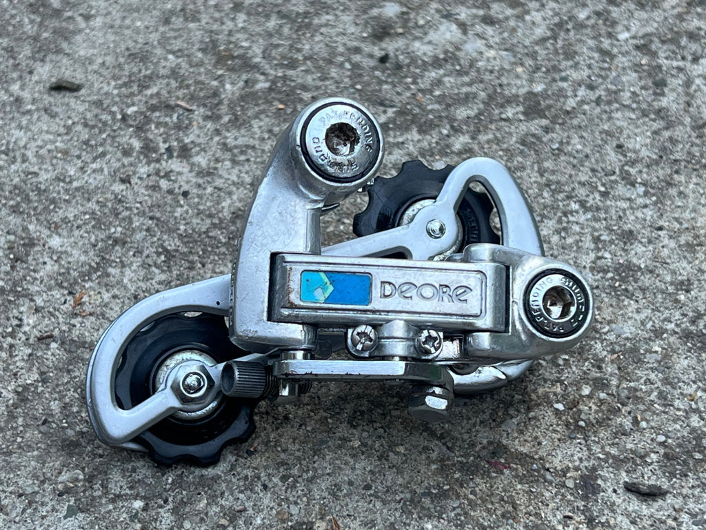 Used REBUILT Shimano Deore DE20 Touring Road Rear Derailleur Long Cage Vintage Retro-Bicycle Bin