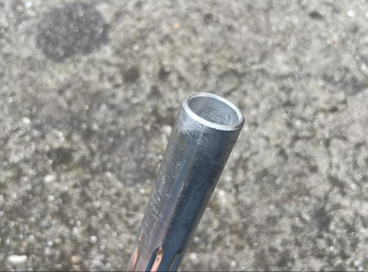 Sugino Mighty Seatpost 26.6x205mm Vintage Road Bike Fluted Silver Retro Aluminum - Image 10