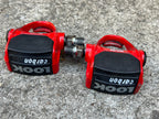 Used Look Carbon Clipless Pedals Red Vintage Road Bike 9/16 Eroica Race-Bicycle Bin