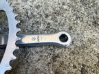 Used SR Apex RG Crankset 170mm 52-40T Double Vintage Road Touring Bike Silver Gray-Bicycle Bin