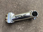 Used Titec 125x25.4mm Threadless Stem 1 1/8” Silver Aluminum MTB Mountain Bike 7 Deg-Bicycle Bin
