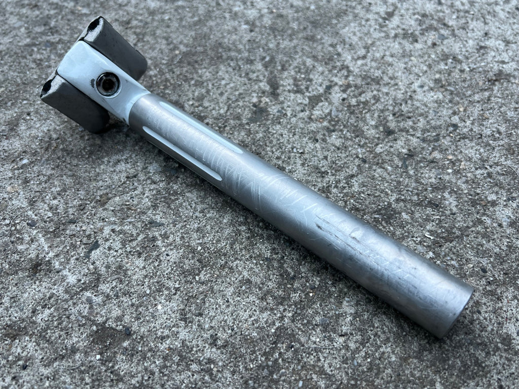 SR Laprade 26.0x220mm Seatpost Vintage Road Touring Bike White Silver Gray Retro - Image 10