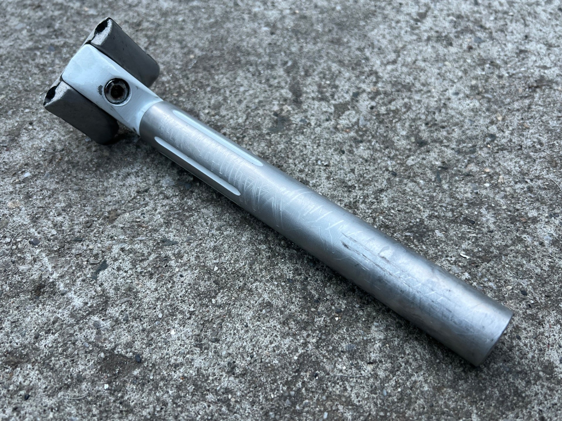 SR Laprade 26.0x220mm Seatpost Vintage Road Touring Bike White Silver Gray Retro - Image 10
