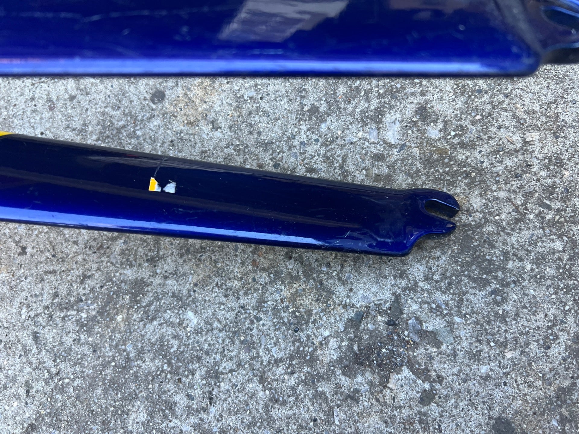Vintage Carbon 700c Fork 1” 11.75” Threadless Steerer Blue Red Gray Silver Road  - Image 14