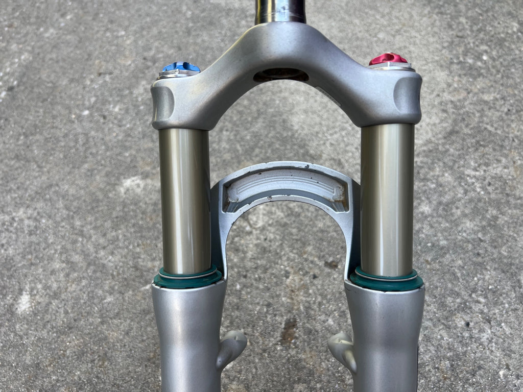 SERVICED FOX F80X 8” 1 1/8” Threadless Fork Terra Logic Disc V Brake Fork MTB   - Image 16