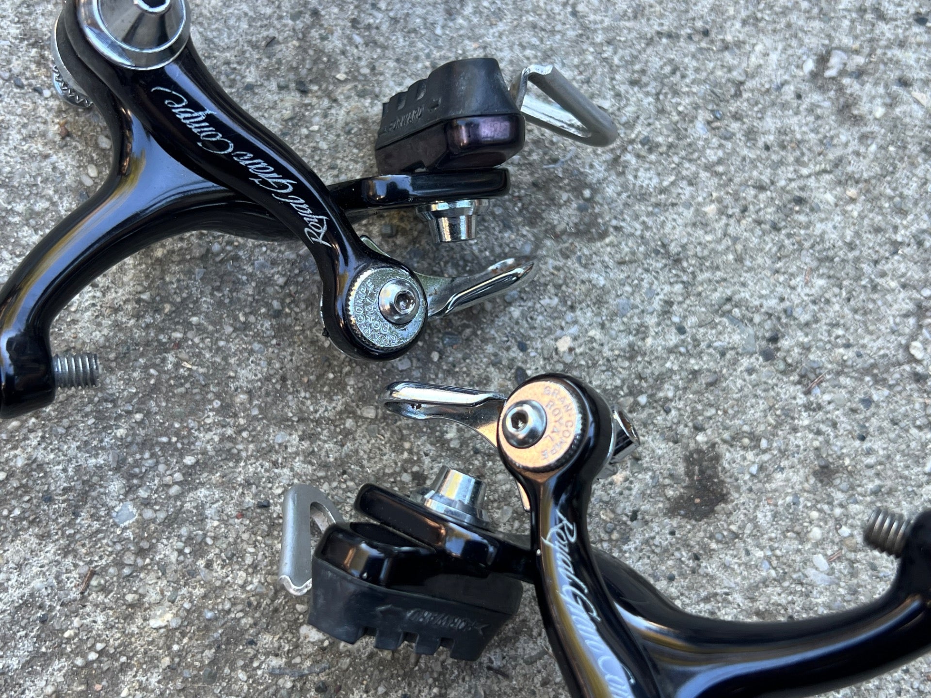 Royal Gran Compe 400 Brakes Black Road Bike Brake Set Dia Compe Vintage Road - Image 12