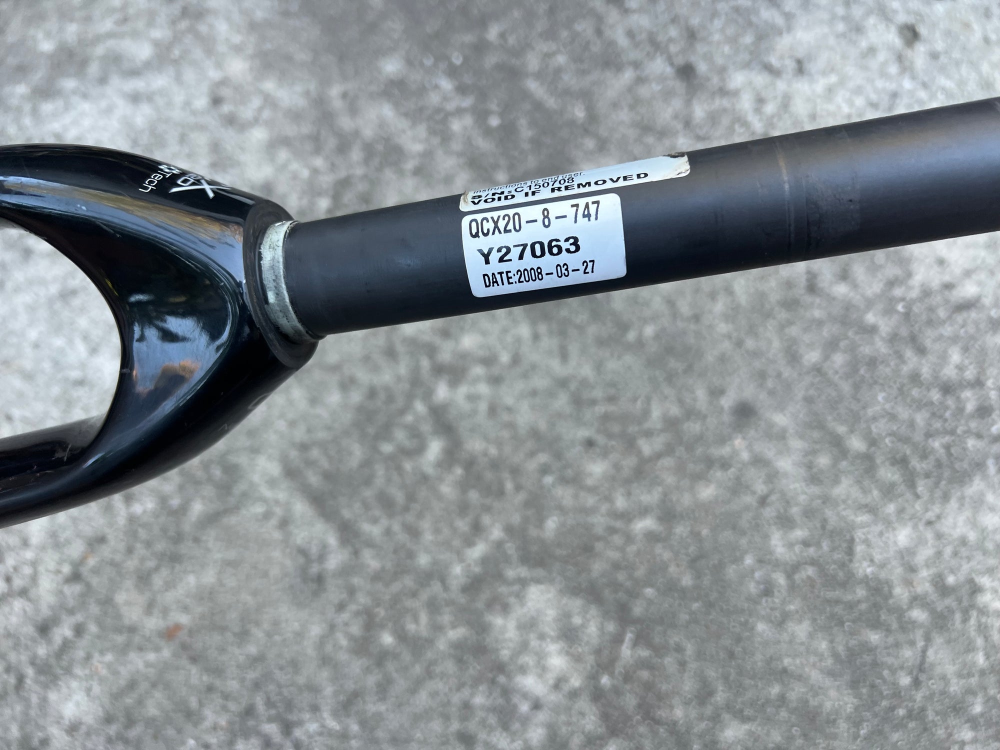 Alpha Q CX 20 Nano 700c Carbon Gravel Fork Canti V Brake Black 1 1/8”x 8.25” Steerer CRT Cyclocross