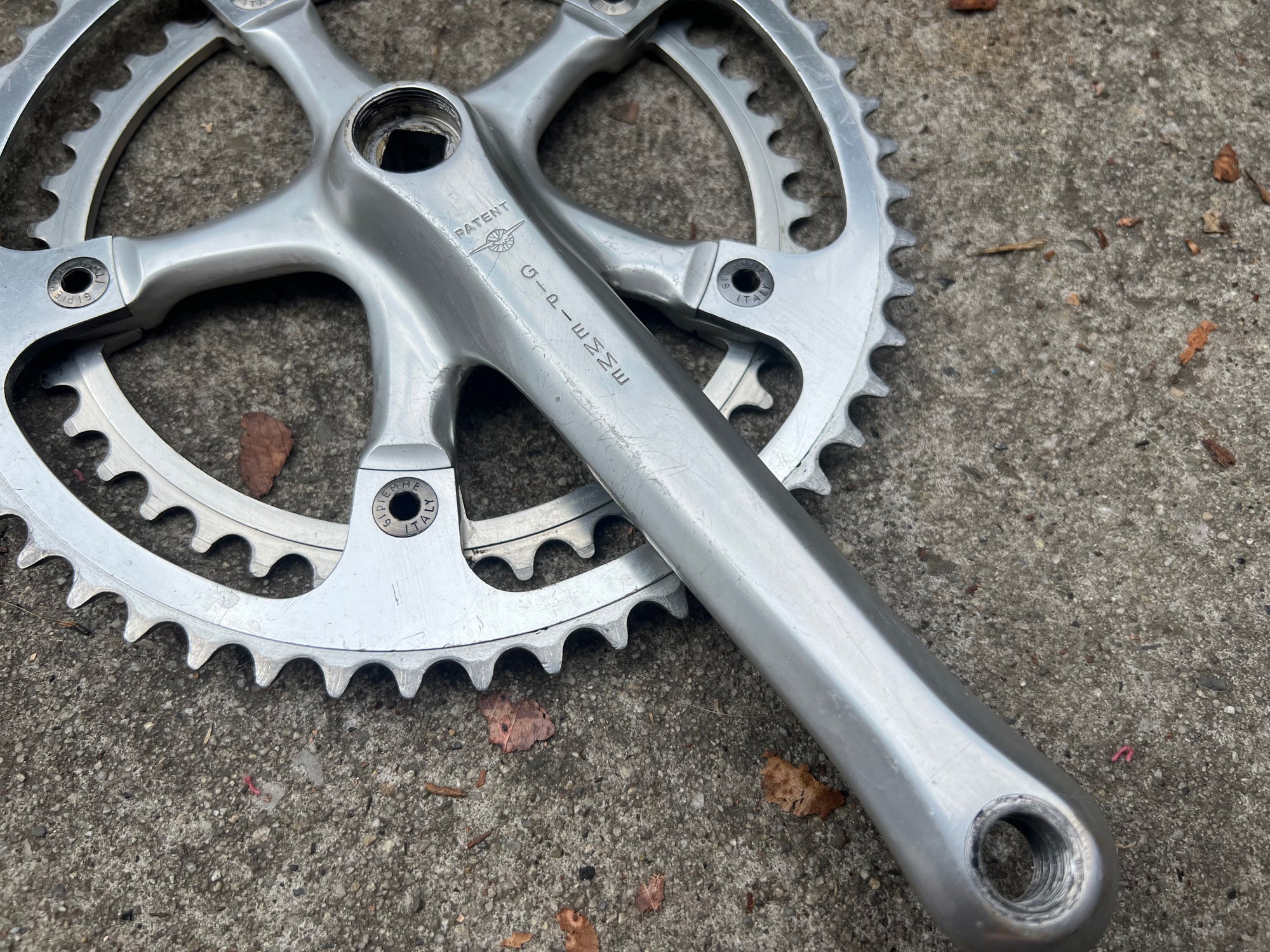 Gipiemme CR Sprint 170mm 42/52T 144 BCD Short Road Silver Double Crankset