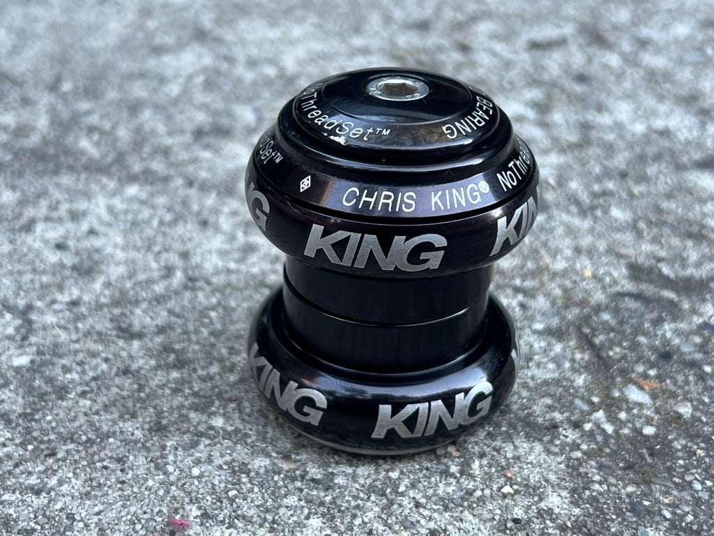 MINT Chris King Black Threadless Headset 1 1/8” Mountain Road Gravel Bike
