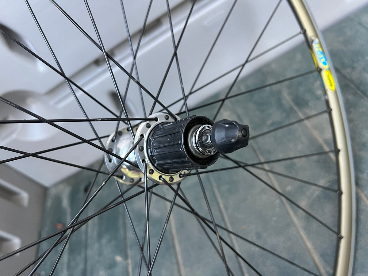 Shimano Ultegra 6500 Mavic CXP21 700c Gold 100/130 Clincher Wheelset Wheels