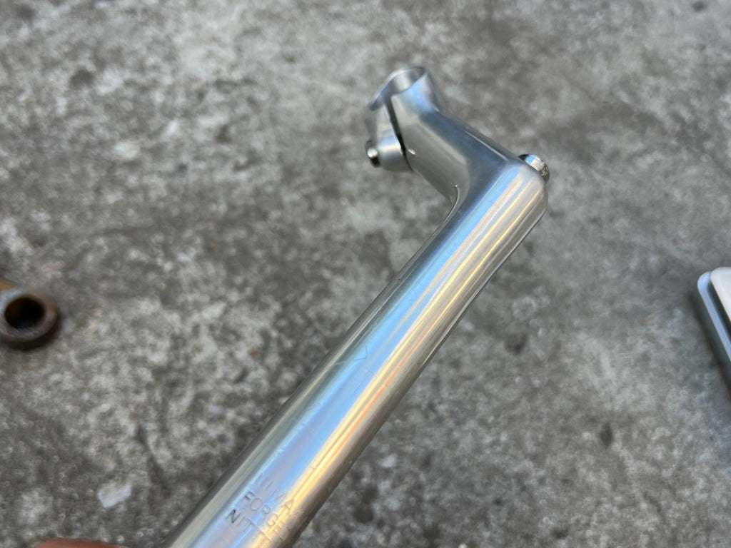 Nitto Dirt Drop 100x26.0mm 1” Quill Riser Stem Silver Road Touring Bike