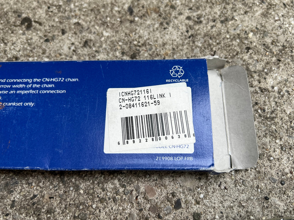 NOS NEW Shimano HG72 Deore XT 9 Speed Chain Vintage MTB M750 STI HG