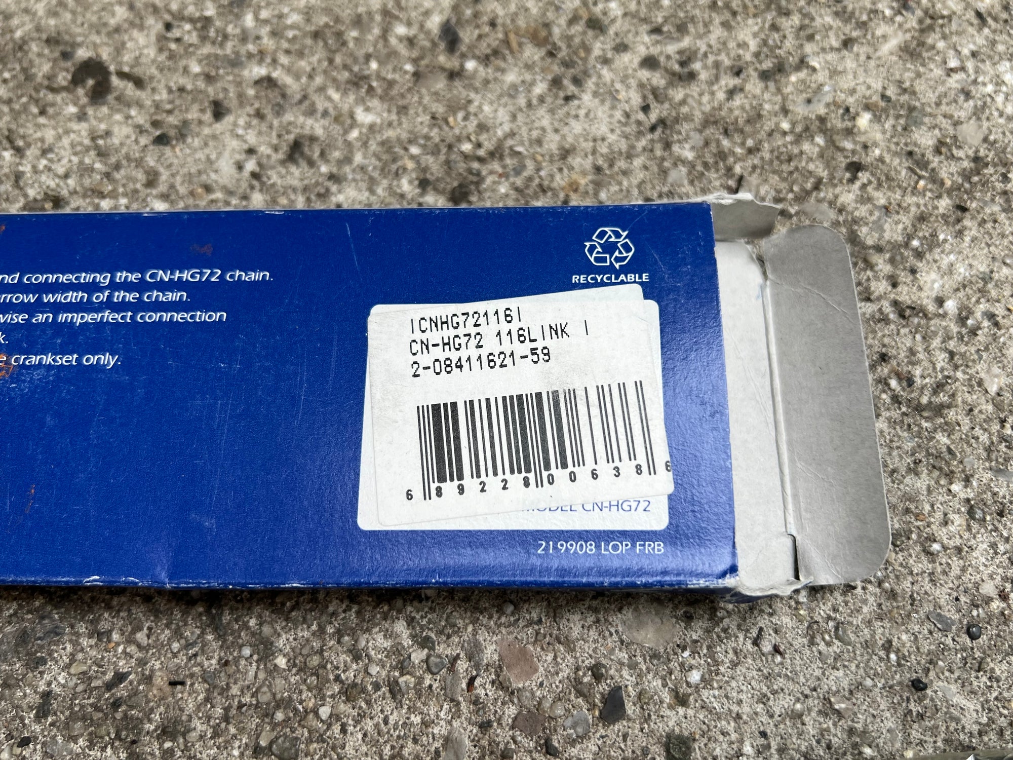 NOS NEW Shimano HG72 Deore XT 9 Speed Chain Vintage MTB M750 STI HG