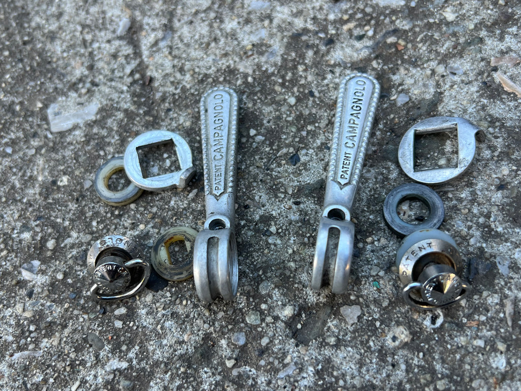 Campagnolo Downtube Friction Shifters Vintage Road Bike Silver Gray