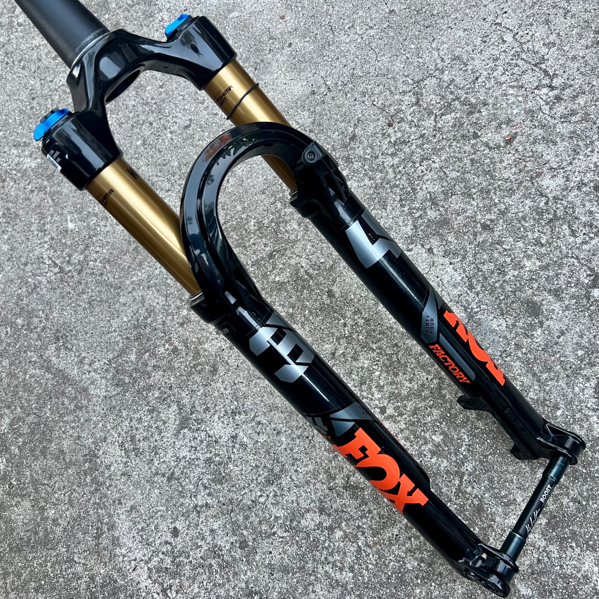 FOX 34 Float Factory 29” FIT4 100mm Step Cast Fork 15x110 Kashima 29er XC MTB Tapered