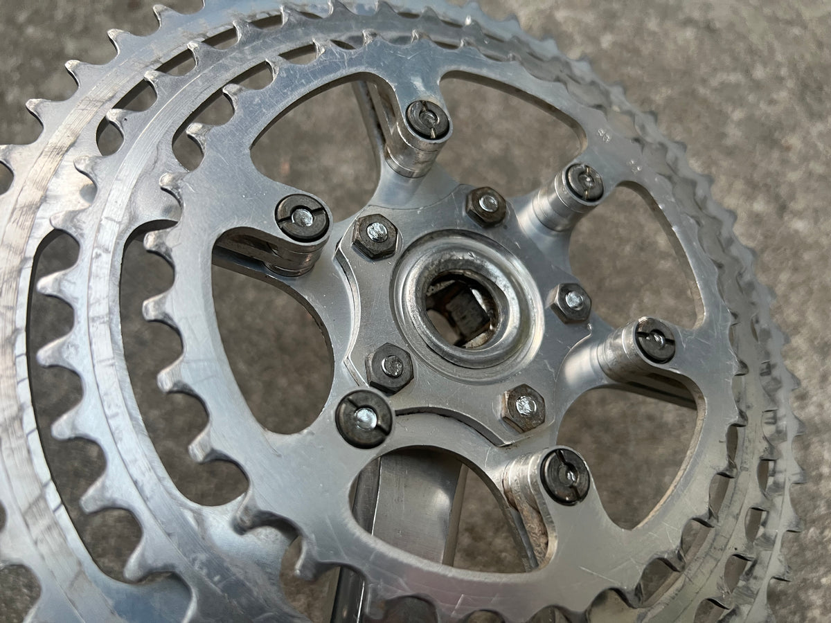 Sugino Super Maxy Triple Touring 180mm 32-40-48T Square Taper 6 Bolt Crankset