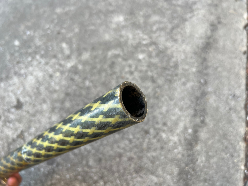 LP Composites 31.6x340mm Carbon Seatpost Vintage MTB Yellow Weave