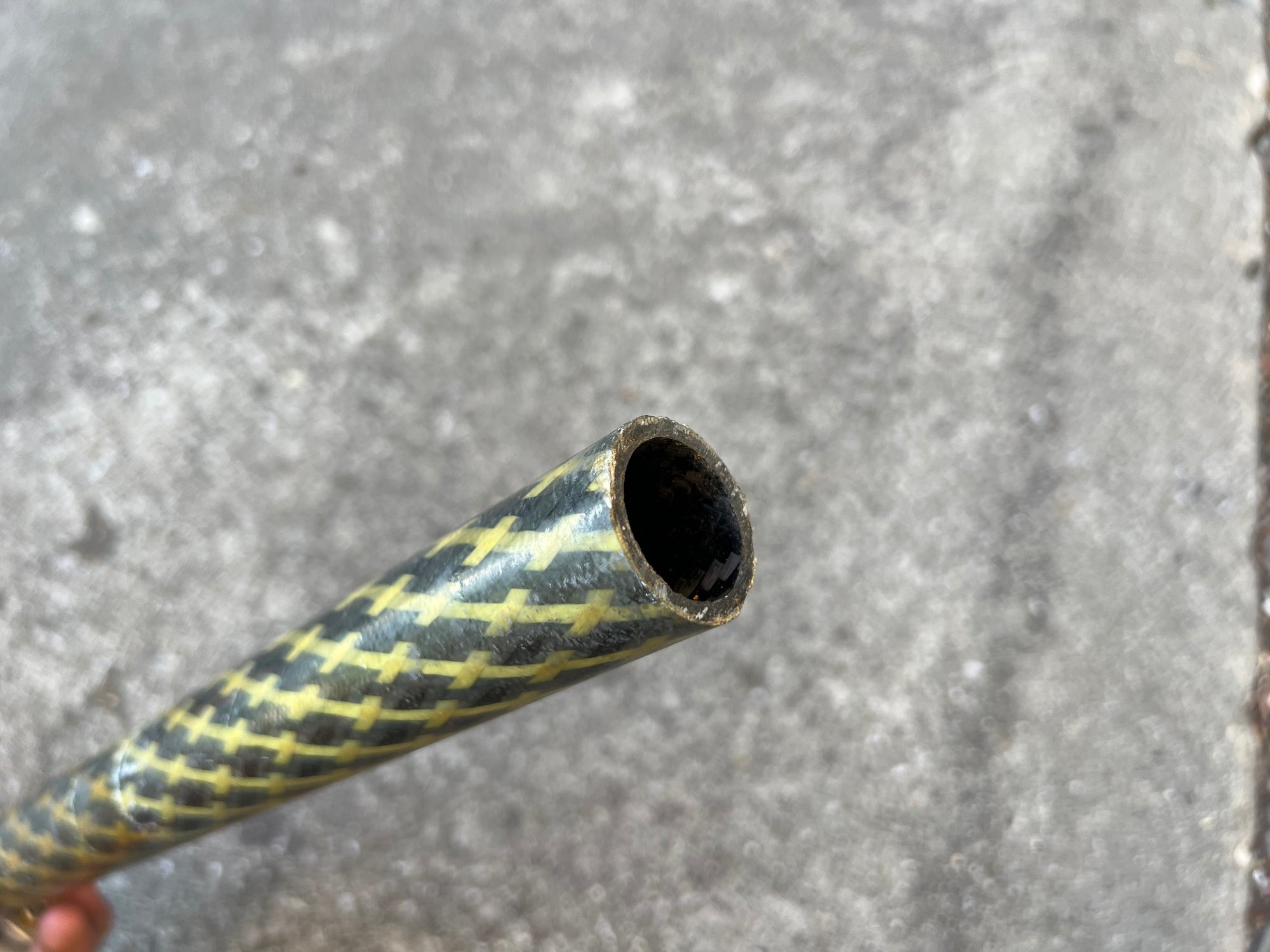 LP Composites 31.6x340mm Carbon Seatpost Vintage MTB Yellow Weave