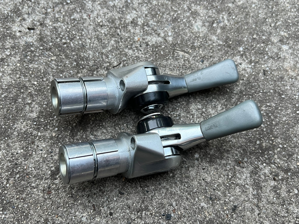 Shimano Dura Ace SL-BS77 2/3x9 Speed Bar End Shifters Touring Road Bike Vintage Friction Index