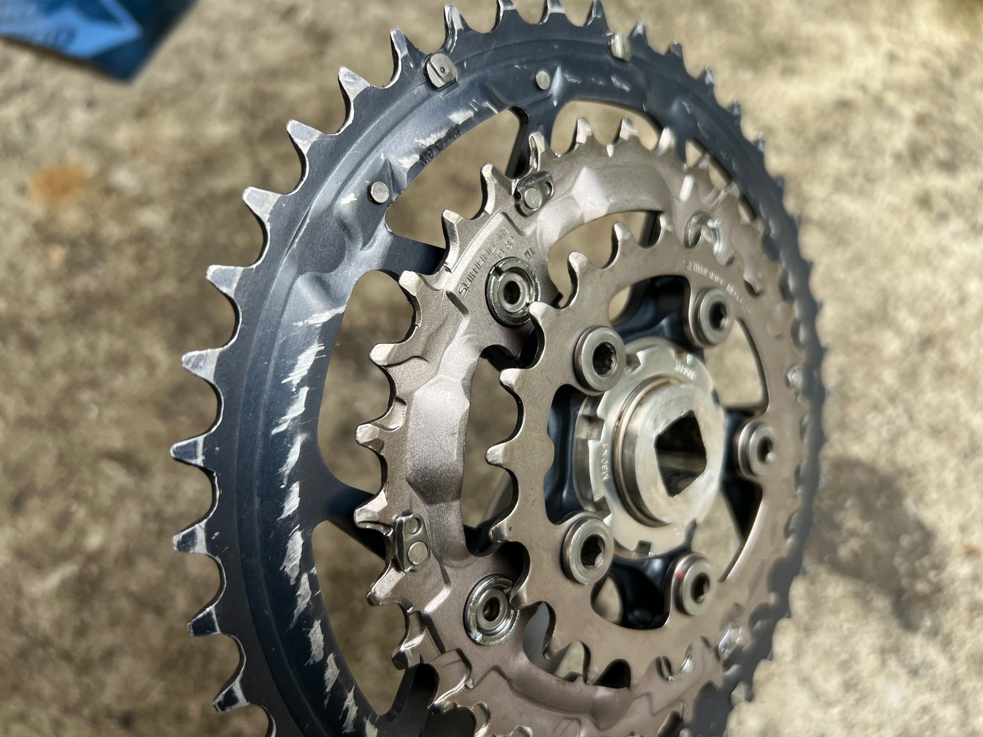 Shimano Deore LX FC-M570 5 Bolt 175mm Crankset Vintage MTB 9 Speed Triple 22/32/44