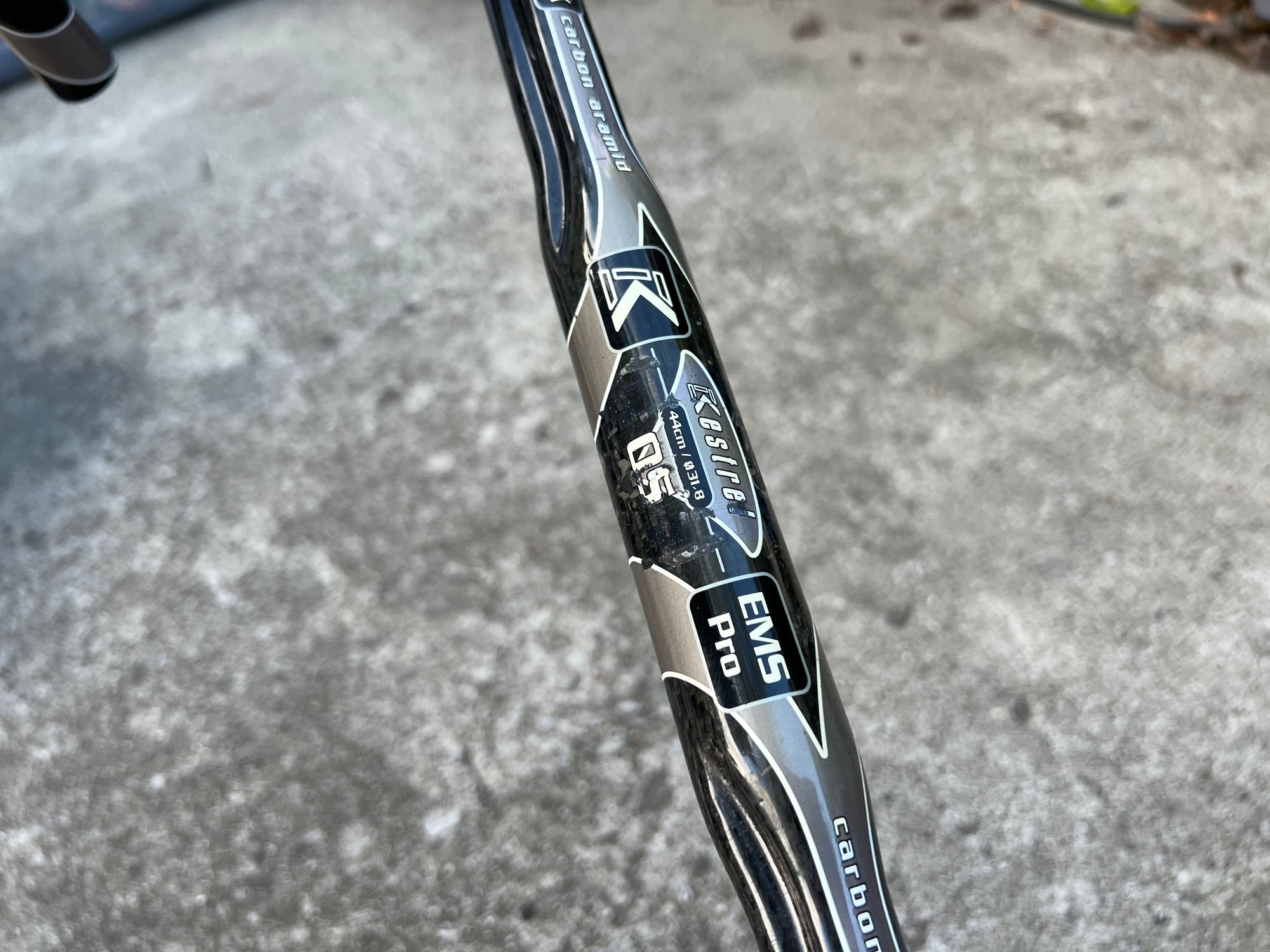 Kestrel OS EMS Pro 700k 31.8x440mm 44cm Carbon Black Drop Bars