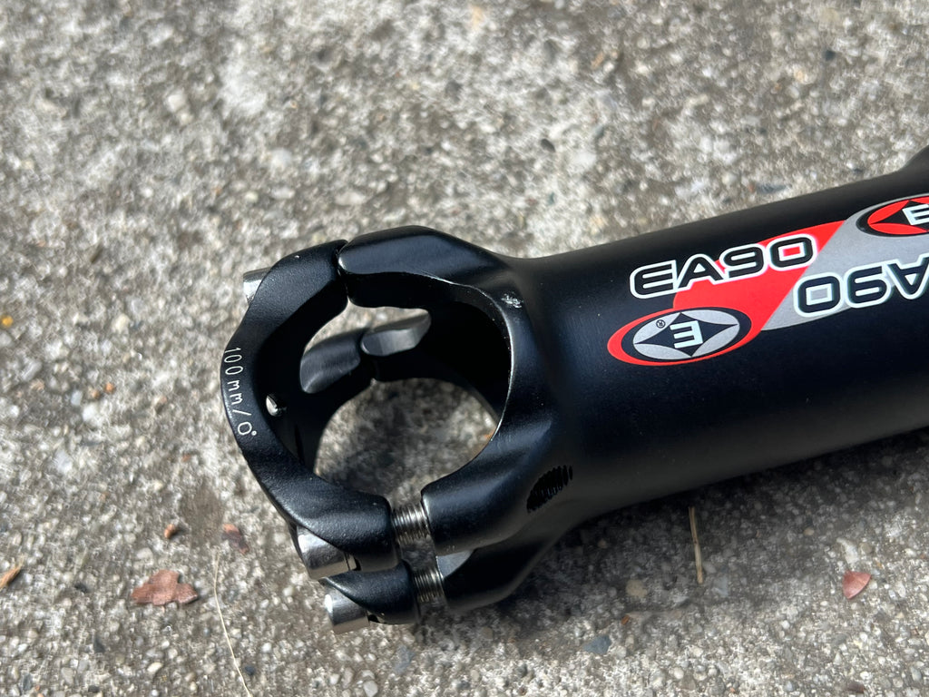 NOS* Easton EA90 1 1/8” Threadless 0° 31.8x100mm Stem Black Road