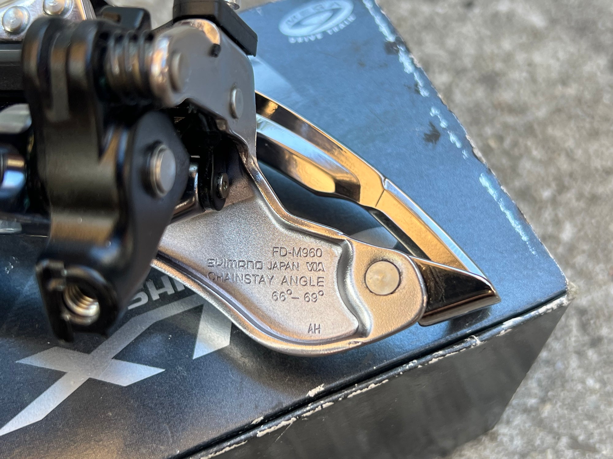 NOS Shimano XTR FD-M960 34.9mm Top Pull Front Derailleur Triple Vintage MTB