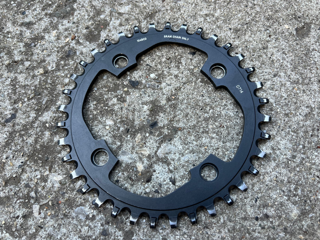 SRAM 11 Speed 36T 104 BCD X-Sync Chainring Narrow Bike 1x Black 4 Bolt