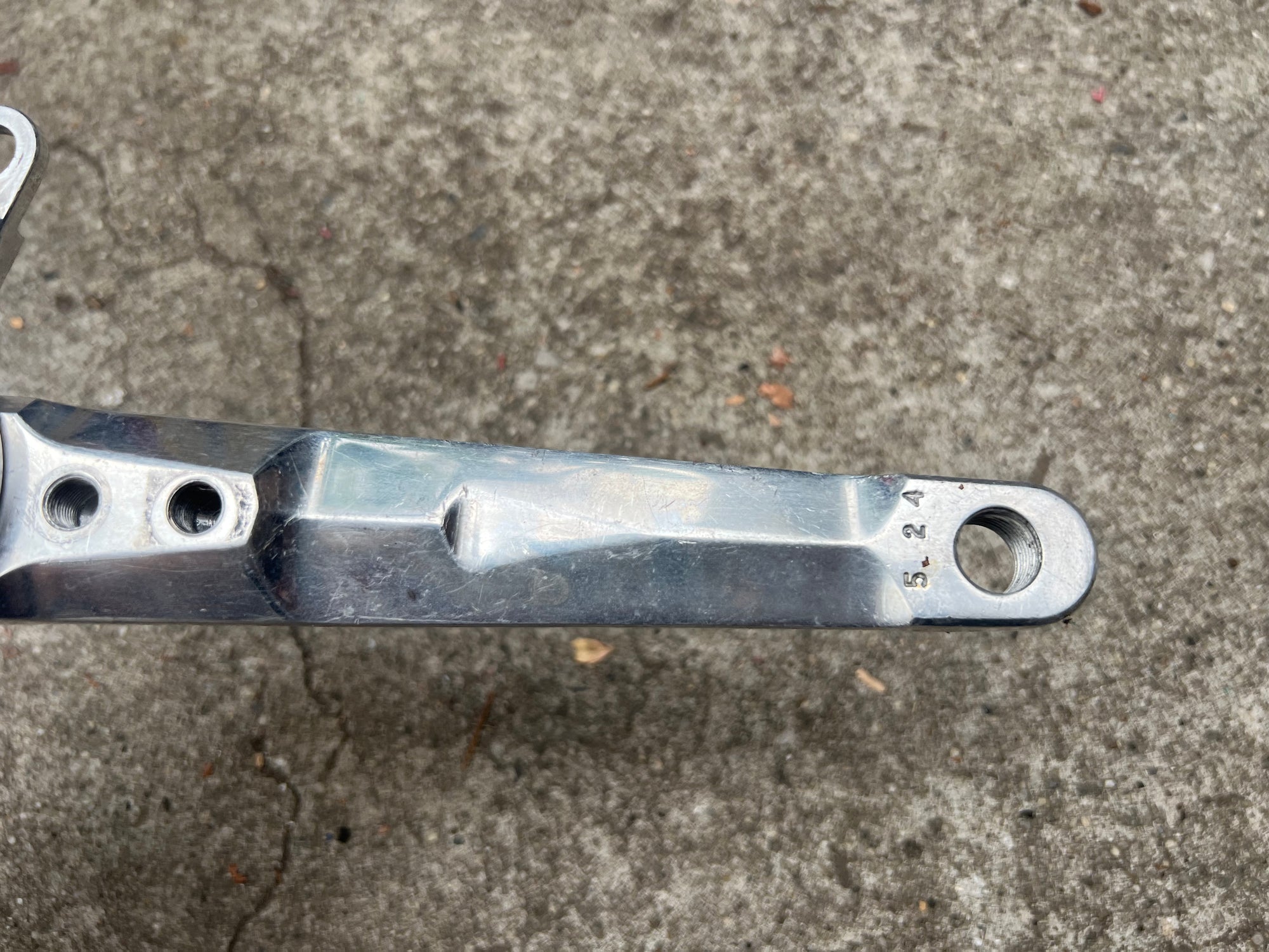 Samson 175mm 110/74 BCD Drive Side Crank Arm Vintage MTB Silver 5 Bolt