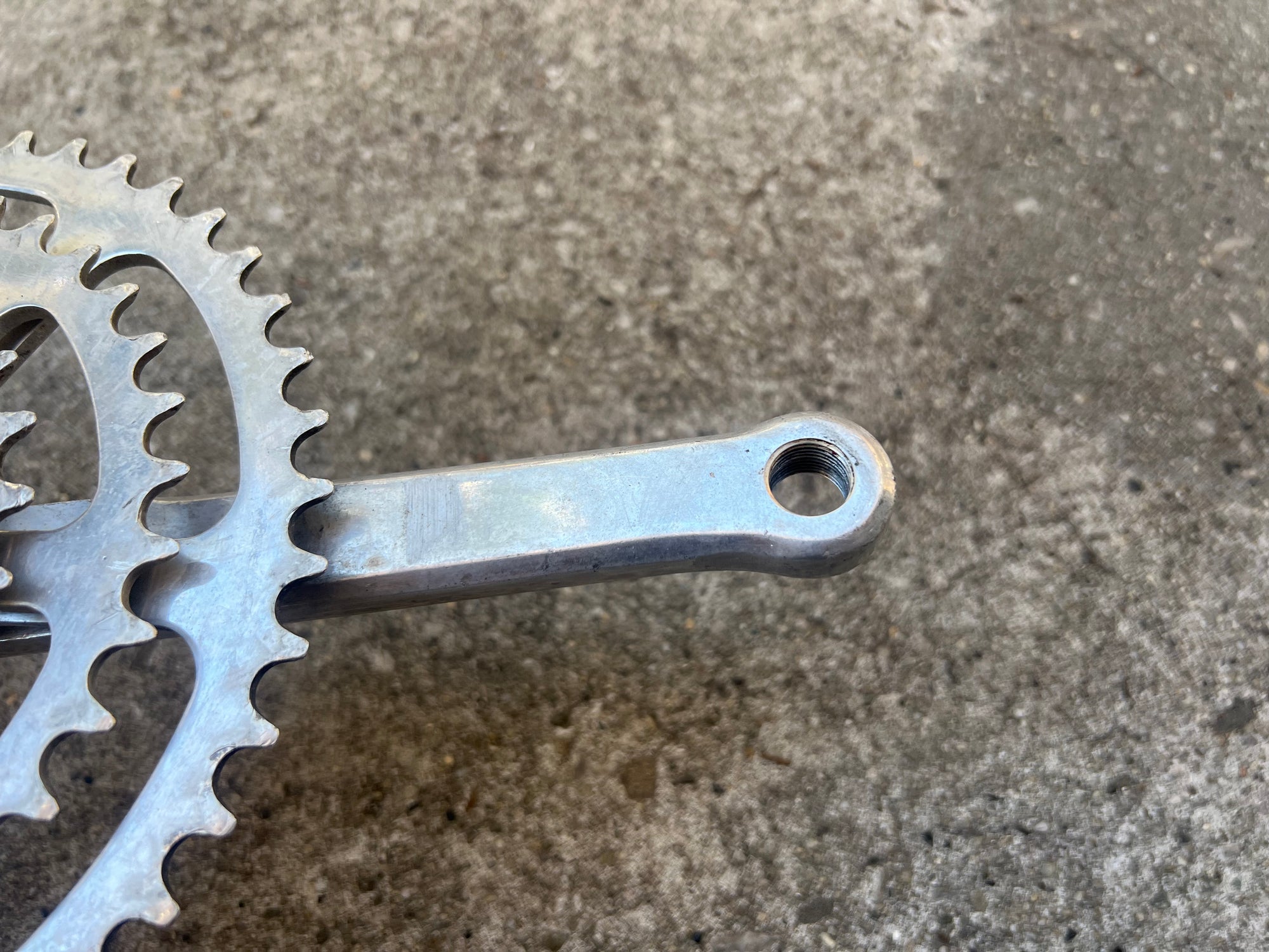 TA Specialites Triple 170mm 26-36-46 Touring Vintage Black Logo Crankset