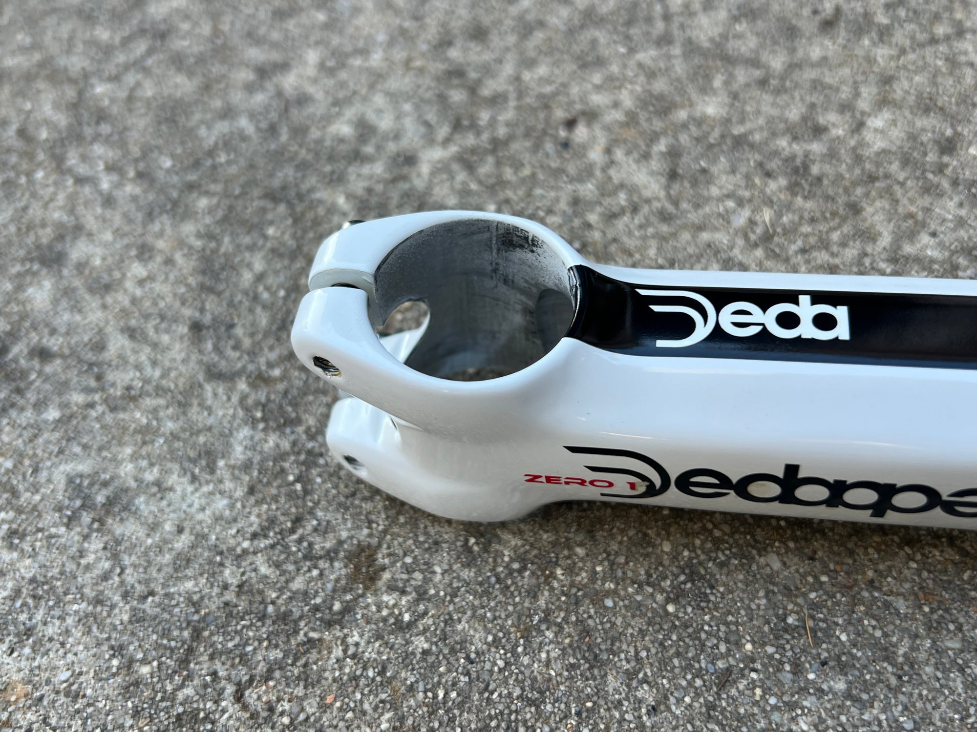 NOS Deda Zero 120x31.8mm 1 1/8” Stem Road Bike White 5 Deg 157g