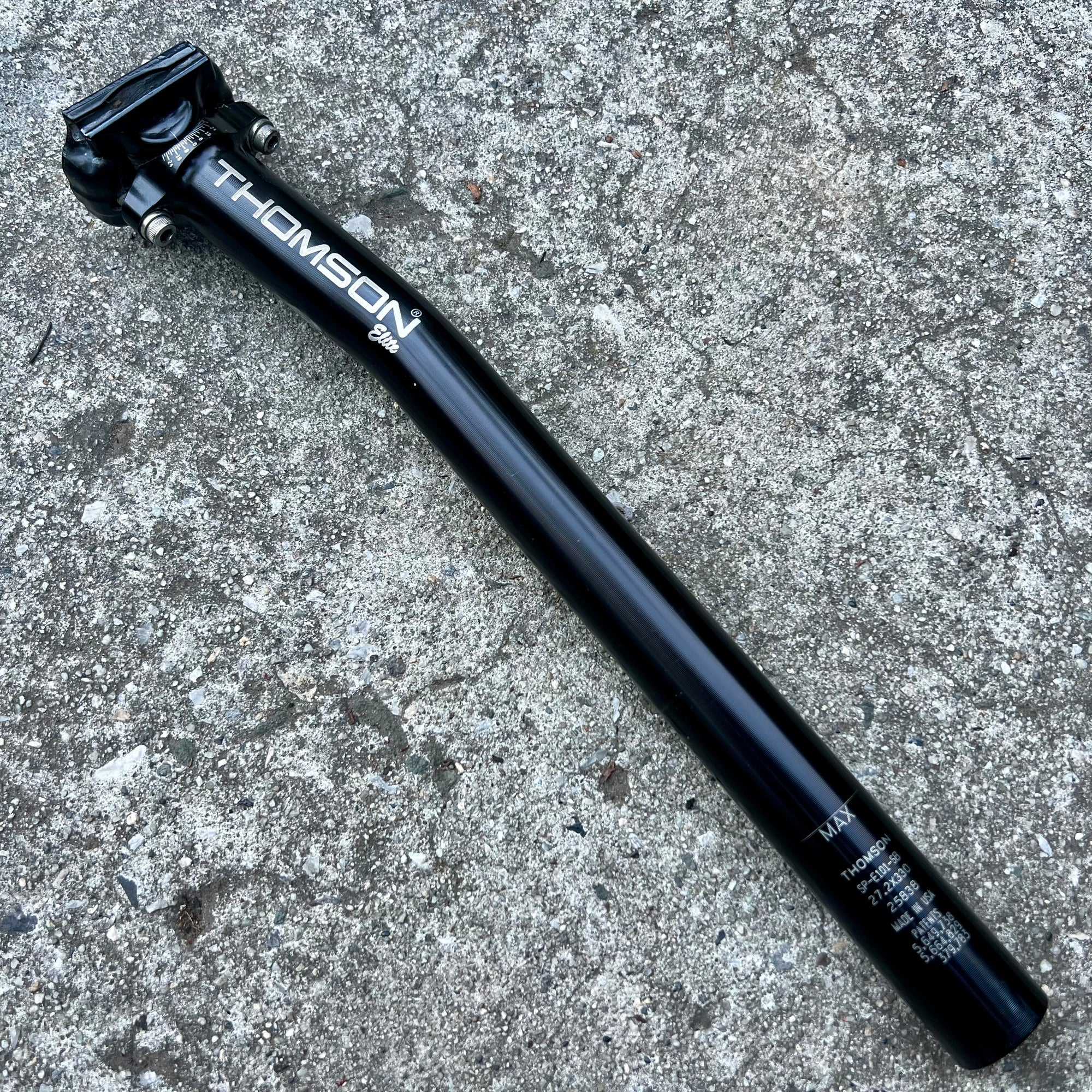 Thomson Elite 27.2x330mm Setback Seatpost SP-E101 MTB Gravel Road Bike Black