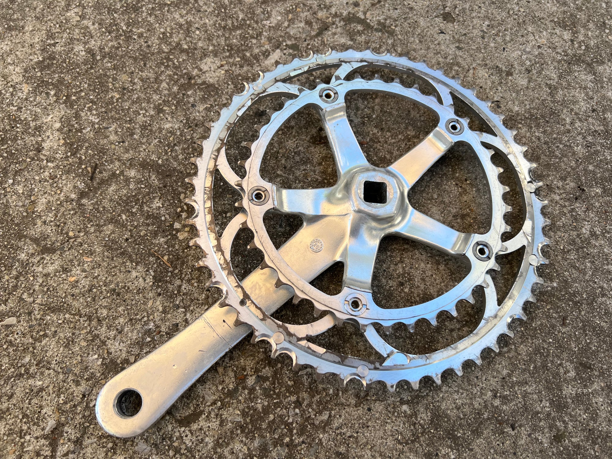 Campagnolo Daytona 53/39T 172.5mm 10 Speed Double Crankset Road Silver