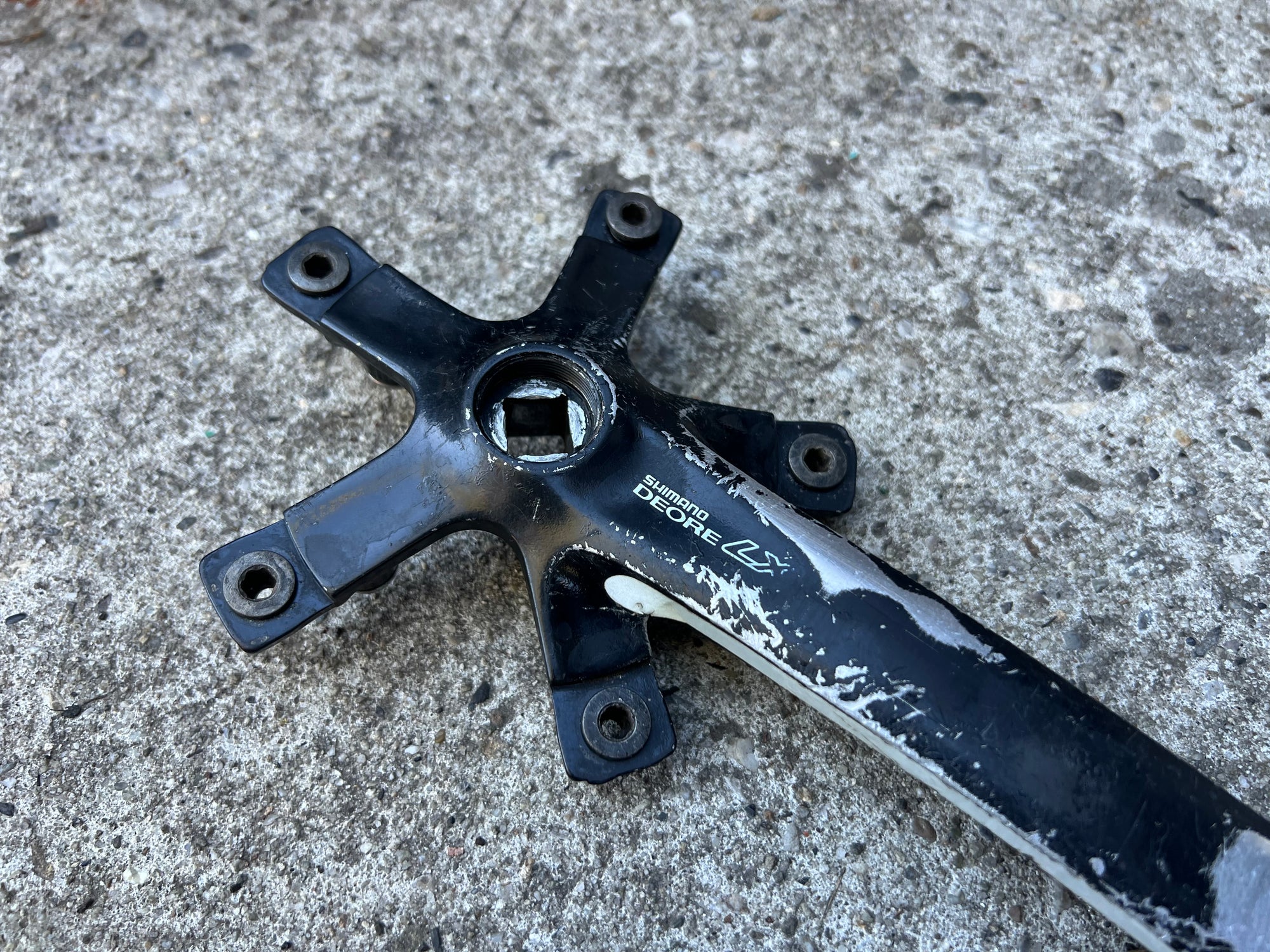 Shimano Deore LX 110/74 BCD FC-M560 175mm Triple Vintage MTB Black Crankset