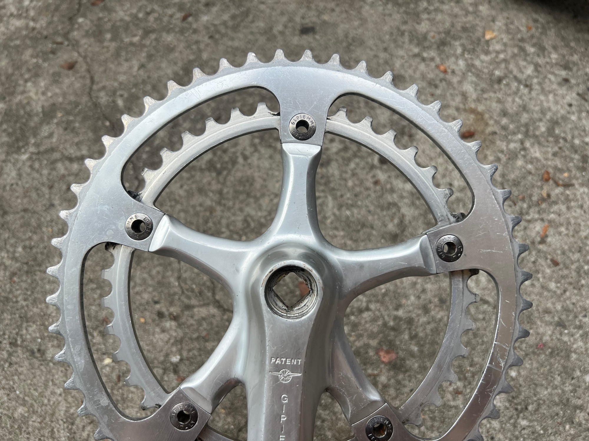 Gipiemme CR Sprint 170mm 42/52T 144 BCD Short Road Silver Double Crankset