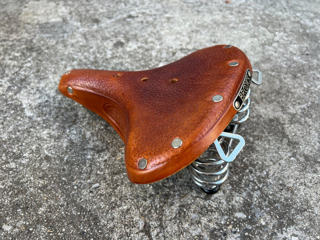 NEW Brooks B67S Leather Saddle Cruiser Comfort England Brown Vintage Retro