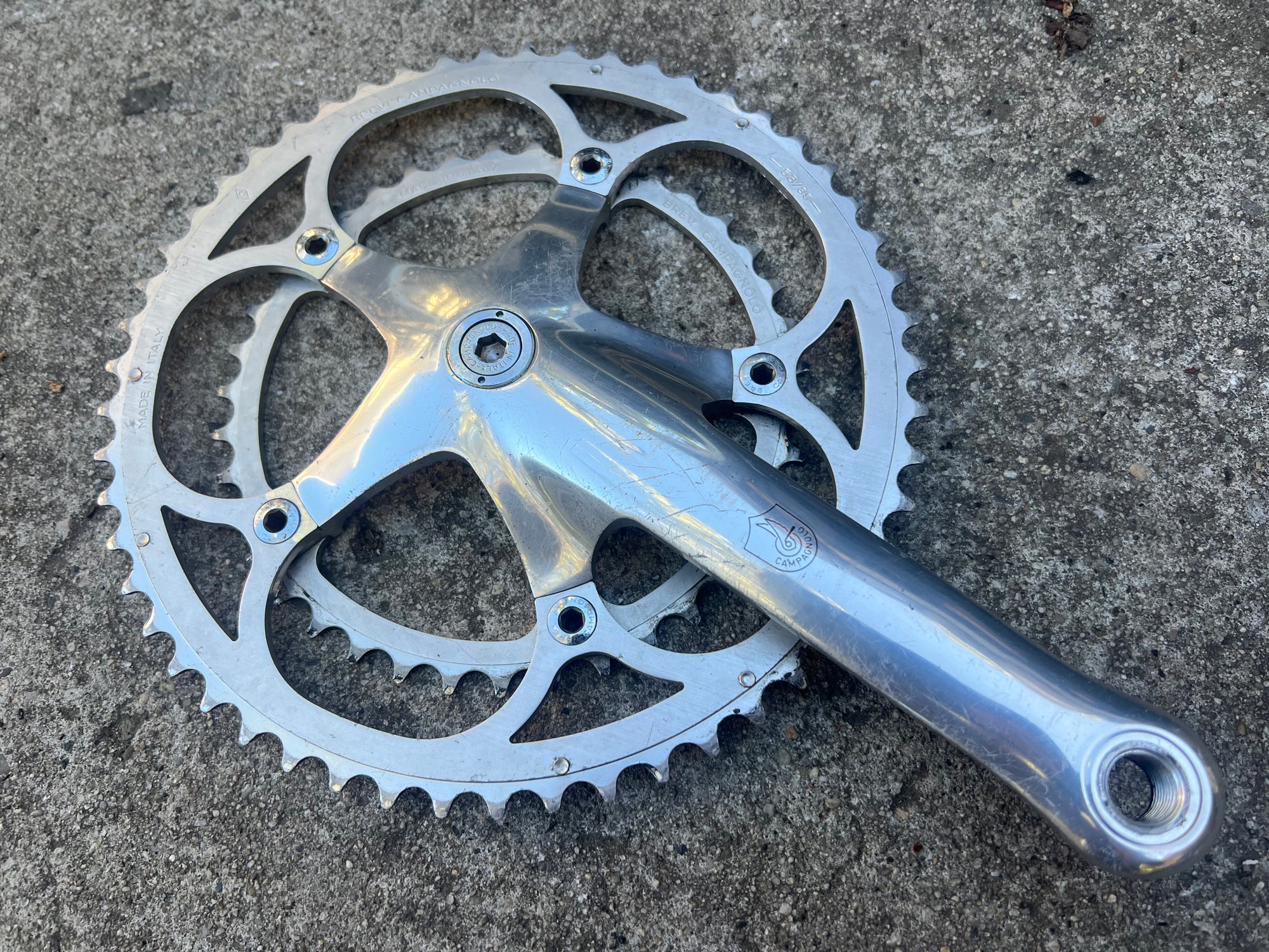 FREE SHIP Campagnolo Chorus 8 Speed 170mm 53/39T Double Vintage Road Campy Crankset