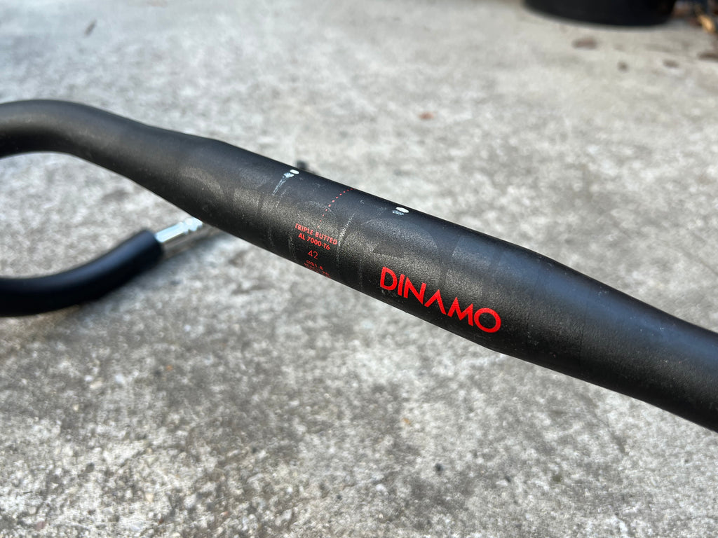 Cinelli Dinamo 31.8x420mm 42cm Aluminum Road Black Red Drop Bars