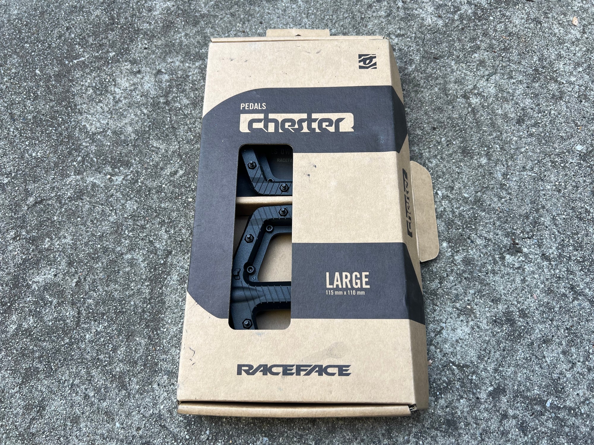 NEW Raceface Chester Composite Black Mountain Bike Pedals MTB Large 115x110mm