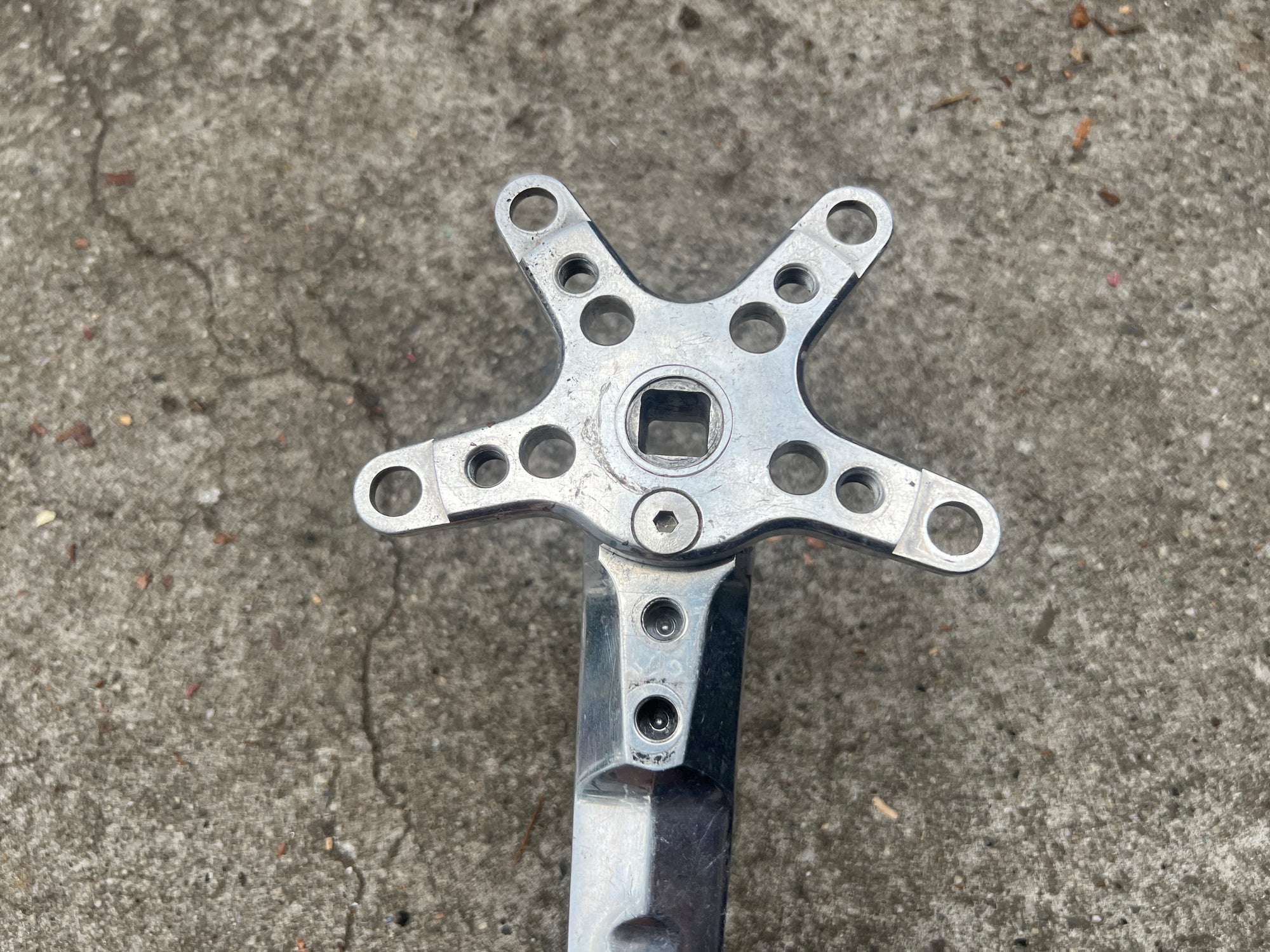 Samson 175mm 110/74 BCD Drive Side Crank Arm Vintage MTB Silver 5 Bolt