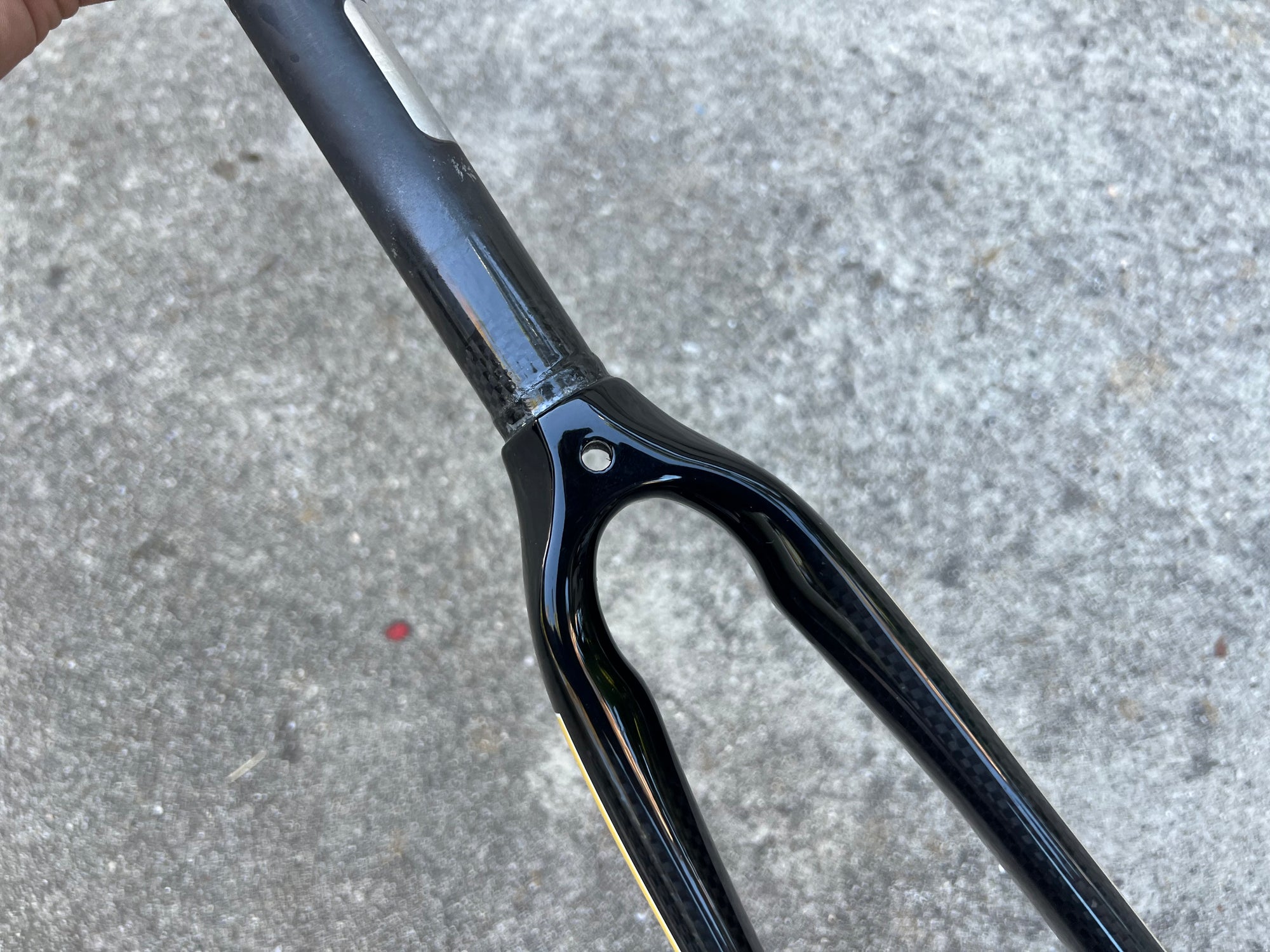 NOS Forte Axis 700c Carbon Fork 1” Steerer 12” Long Black Gold Road Bike