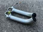 Girvin Silver Aluminum Bar Ends Vintage Retro MTB Mountain Bike VGC