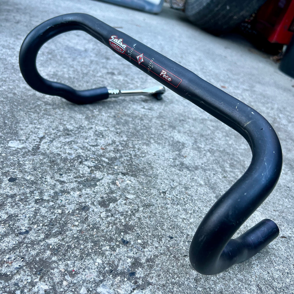 Salsa Poco 360mm 36cm 26.0 Black Road Bike Short Narrow Drop Bars