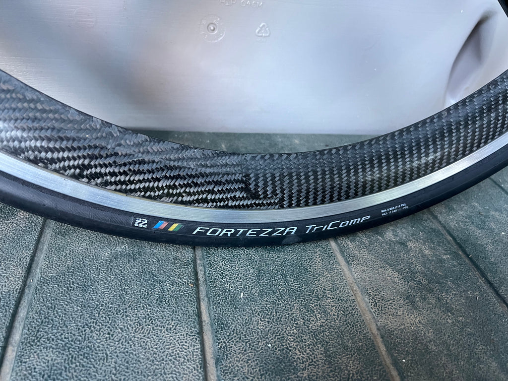 Spinergy REV X 700c Carbon 4 Spoke 8 Speed Clincher Vintage Road Rear Wheel