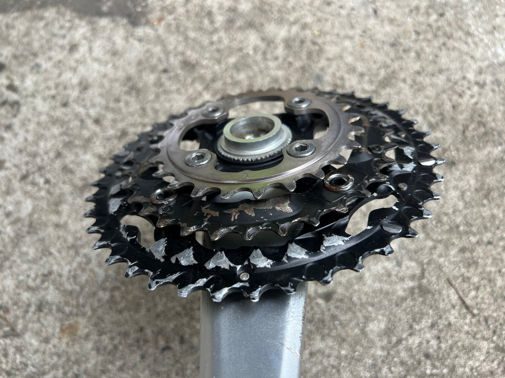 Shimano Deore XT FC-M752 Crankset Octalink 175mm Vintage MTB Silver 24-32-42 Triple