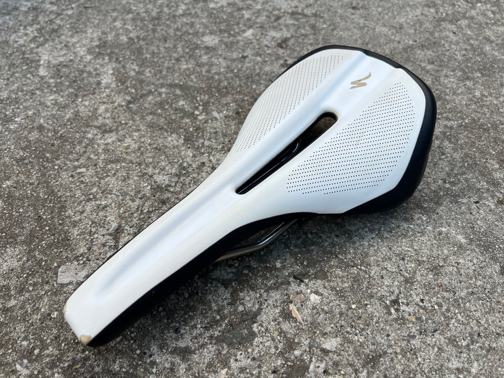 Specialized Phenom Titanium White Saddle 143mm Wide Road Gravel Body Geometry